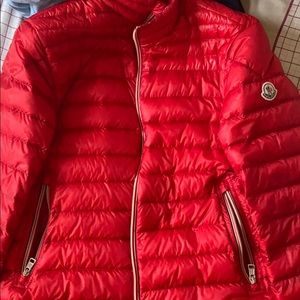 Red Moncler Spring Jacket